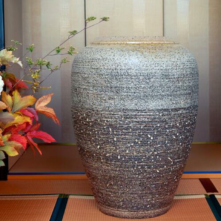 楽天市場】花瓶 壷 傘立て 銀灰色 白銀色 和風モダン 式典 花束 会場 