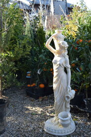 スタンディングガールD置物女神壺を持つ女性玄関に飾るとゴージャスになります。庭やお部屋にも。