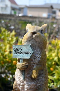 WELCOME　うさぎ　ラビットうさぎの置物　置物　ウェルカムボード可愛い置物　ウサギ　WELCOMEラビットお庭や玄関に合います。プレゼントにもどうぞ。
