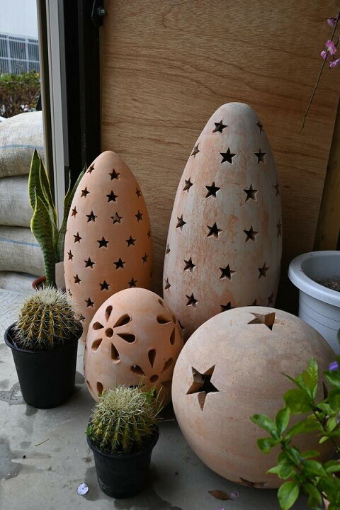 楽天市場】オーナメント スター 星 フラワー 花ガーデンスカルプチャー 