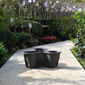 ストロベリープランター大 ダークブラウン プラスチック鉢 いちご栽培 ハーブ栽培重ねて 立体花壇 重ねられる苺 ハーブストロベリーポット 育てやすいハーブ 寄せ植え