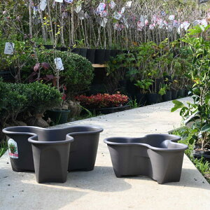 いちご育成プランターストロベリープランター 大小セット ダークブラウン プラスチック鉢 いちご栽培 ハーブ栽培重ねて 立体花壇 重ねられる苺 ハーブストロベリーポット 育てやすいハ