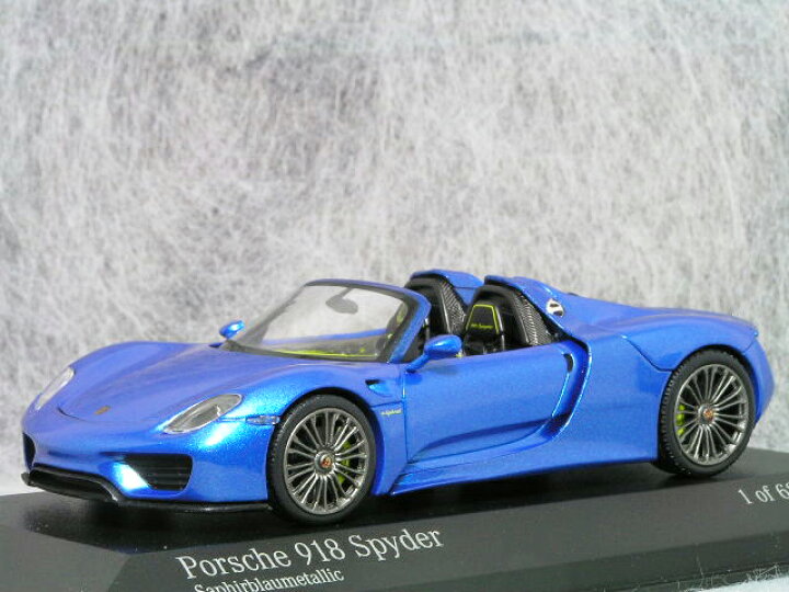 楽天市場】ミニチャンプス 1/43 スケール ミニカーポルシェ 918 