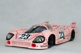 ミニチャンプス 1/18 スケール ミニカーポルシェ 917/20 ピンク・ピッグ1971年 ル・マン 24時間ウィリー・カウンセン / ラインホルト・ヨースト