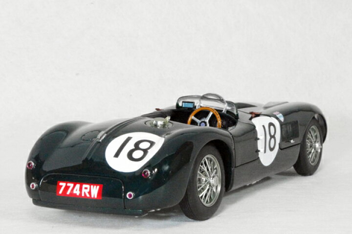 楽天市場】オートアート ミニカー 1/18 スケールジャガー C タイプ1953 
