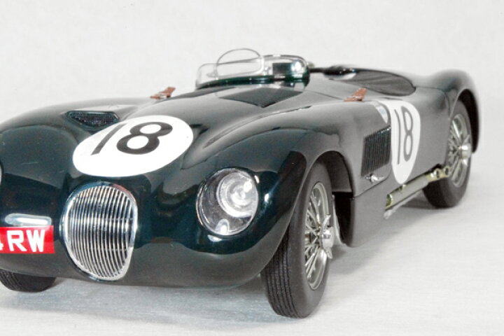 楽天市場】オートアート ミニカー 1/18 スケールジャガー C タイプ1953 