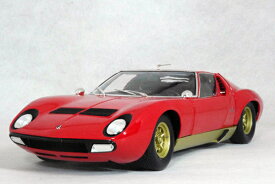 Kyosho ミニカー 1/18 スケール ミニカーランボルギーニ ミウラ　SVレッド / ゴールドLAMBORGHINI MIURA SV