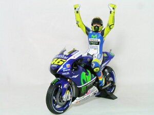 ミニチャンプス ミニカー 1/12ヤマハ YZR-M1 バレンティーノ・ロッシ2015年 イギリス シルバーストーン 優勝車ヤマハ ファクトリー レーシング モビスタ ヤマハYAMAHA MINICHAMPS