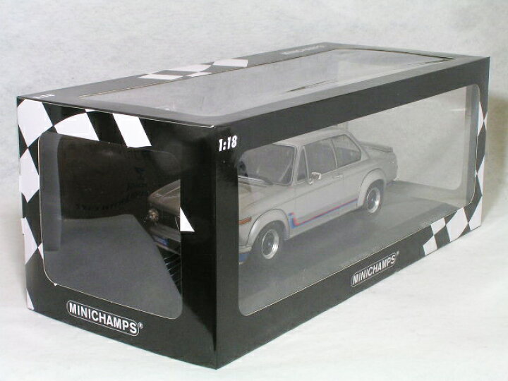 楽天市場】ミニチャンプス ミニカー 1/18 スケールBMW 2002 ターボ1973 