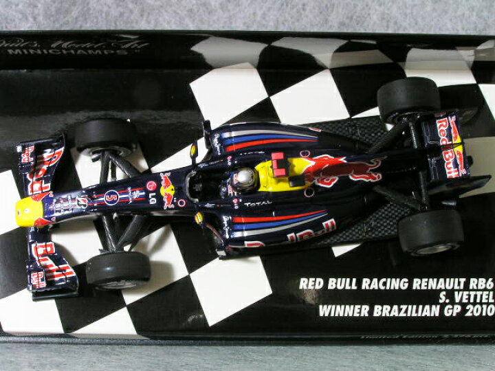 楽天市場】ミニチャンプス 1/43 スケールレッド ブル レーシング 