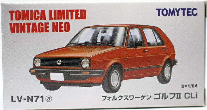 楽天市場】新品 トミカリミテッドヴィンテージ TLV-N71a VW ゴルフII4 