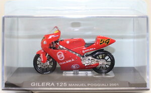 Vi 1/24 fASXeB[j `sIoCNRNV GILERA 125@MANUEL POGGIALI 2001 240001028016