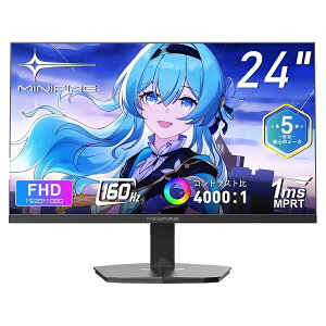 24C` j^[ 160Hz 1ms pcj^[ Q[~Oj^[ NTSC72% HDR 300cd/m2 Adaptive Sync ڂɗD FHD1960*1080 16.7M(8 bits) VESA 75*75mm DP/HDMI |[g (HDMIP[ut)dɂQ[ɂœK
