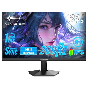 �u20���N�[�|���z�z���v�Q�[�~���O���j�^�[ 24.5�C���` �f�B�X�v���C�@PC���j�^�[200Hz 1ms���� FHD ����� IPS�p�l�� FreeSync FHD HDR10 DC1-P390% sRGB120% �p�x���� VESA�Ή� DP/HDMI�|�[�g �X�s�[�J�[���� PS4