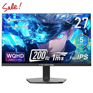�_11,019�~�l����+2�{�|�C���g�^27�C���` �Q�[�~���O���j�^�[ WQHD (2560x1440) Fast IPS 200Hz 1ms(MPRT) �t���f�B�X�v���C 130%sRGB ��u���[���C�g�t���b�J�[�t���[ FreeSync ���P�x320cd/m? PS5�Ή� �Q�[���@��