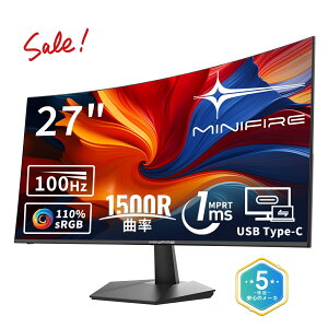 ySS14,999~w+2{|Cgz27C`@j^[ USB-C|[gΉ 100Hz 1500R̘pȗ Ȗ FHD 1920×1080 [Cgy tbJ[t[ VESAΉ HDR10 Adaptive Sync sRGB 110% VESAΉ t[