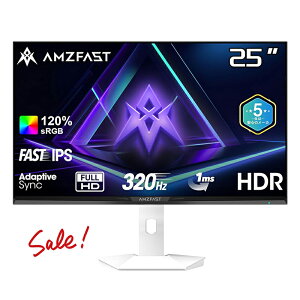 F ySS18,999~ōw+2{zQ[~O j^[ 320Hz  Fast IPS 0.5msMPRT 24.5C` 24C`j^ sRGB120% 320cd/m2 tfBXvC Adaptive SyncΉ HDMI2.0×2 DP1.4×2 u[Cg zC