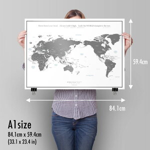 楽天市場 ３倍 ２倍 世界地図 A1 グレー ブラック ポスター インテリア おしゃれ 国名 白地図 こども ミニマルマップ Zoom背景 テレワーク オンライン ｃｐｙ Minimalmap 地図 学習 ポスター