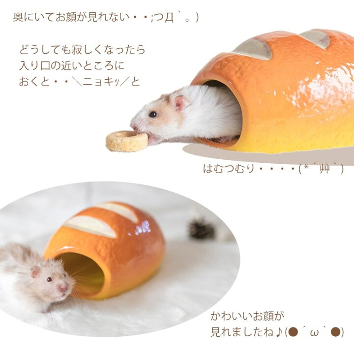 楽天市場 送料無料 ハムスター 陶器 パン ハウス ゴールデンハムスター 小動物ハウス ハムスター セラミック おうち お部屋 ペット 熱中症予防 パン 可愛い 小動物 おしゃれ 冷たい ひんやり ゲージ 模様替え 陶器 家 隠れ家 Minimini