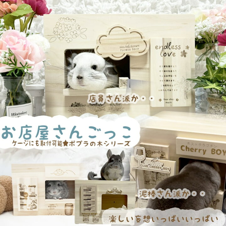 楽天市場】チンチラ 木製 ハウス チンチラ ステップ かわいい お店屋  