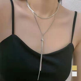 【最大50%OFFクーポンで,845円】ロングネックレス レディース ラリエット おしゃれ Y字ネックレス トレンド 流行人気 ラリエットネックレス アクセサリー 大人カジュアル パーティージュエリー miniministore 6TAN-001