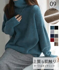 タートルネックニット レディース 秋冬服 ハイネック セーター あたたか 長袖 ニットトップス 無地 シンプル 大人カジュアル ニットソー オルチャン人気セーター miniministore WANGYUE-035 ランキング受賞