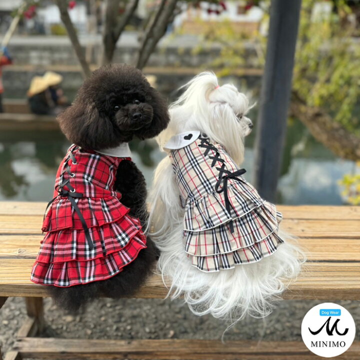 楽天市場】犬服 ロイヤルタータン ワンピース 春服 小型犬 チェック  