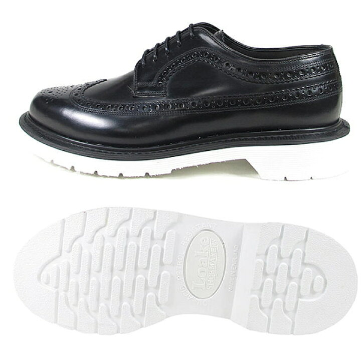楽天市場】○○ ローク ウイングチップ シューズ LOAKE 624 ブラック  