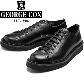 【楽天スーパーSALEポイントアップ5倍】 GEORGE COX MONKEY SHOE ジョージコックス モンキーシューズ ラバーソール ブラック シングルクレープソール クリーパーソール メンズ 本革 ブーツ カジュアル タウンユース おしゃれ レザーシューズ ポルトガル製 送料無料