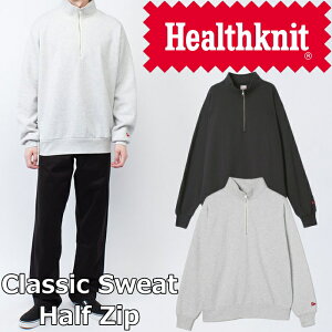 y}\|Cgő10{z wXjbg NVbNXEFbg n[tWbv Healthknit CLASSIC SWEAT HALF ZIP L/S 54022 XEFbg Y fB[X g[i[ N[lbN XE