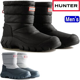 【楽天スーパーSALEポイントアップ5倍】 ハンター スノーブーツ ショート MFS9135WWU HUNTER 正規品 ブーツ レインブーツ メンズ MENS INTREPID SHORT SNOW BOOT ウィンターブーツ 防水 雪 アウトドア キャンプ 防寒 スリッポン 長靴 送料無料 2023秋冬新作