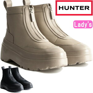 n^[ ANu[c V[g WFS1000LNY HUNTER Ki u[c fB[X Cu[c WOMENS EXPLORER ANKLE ZIP FLATFORM BOOT Z^[Wbvu[c h Xb| AEghA  C 