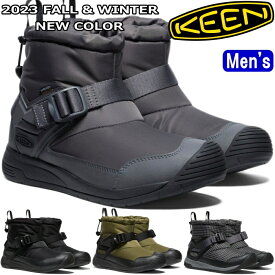 【楽天スーパーSALEポイントアップ5倍】 キーン フッドロメオ KEEN HOODROMEO WP レインブーツ メンズ スノーブーツ アウトドアシューズ ブーツ ウォータープルーフ スリッポン ウィンターブーツ アウトドア キャンプ 防水 防寒 長靴 正規品 送料無料 2023秋冬新作