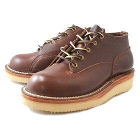 ニックスブーツNICKSBOOTSLacetoToeOXLineman-padチョコ≪ハーフダブルミッドソール≫ブーツワークブーツメンズブーツビブラム本革革靴送料無料men'sboots靴通販【Recommend】