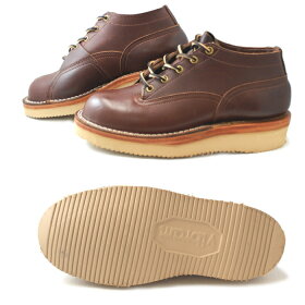 ニックスブーツNICKSBOOTSLacetoToeOXLineman-padチョコ≪ハーフダブルミッドソール≫ブーツワークブーツメンズブーツビブラム本革革靴送料無料men'sboots靴通販【Recommend】
