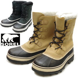 【お買い物マラソンポイントアップ5倍】 SOREL ブーツ メンズ ソレル スノーブーツ CARIBOU カリブー NM1000 レースアップブーツ レインブーツ メンズ 本革 ウィンターブーツ 長靴 防水 防寒 防寒ブーツ 雪 靴 雨靴 全天候型 送料無料