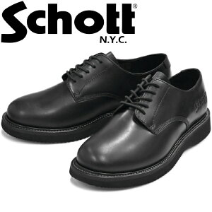 Schott ONE STAR SERVICEMAN SHOES �V���b�g �����X�^�[ �T�[�r�X�}���V���[�Y S25602 �u���b�N �I�b�N�X�t�H�[�h �_�[�r�[�V���[�Y �v���[���g�D�V���[�Y ���[�X�A�b�v�u�[�c �u�[�c �����Y �{�v ���[