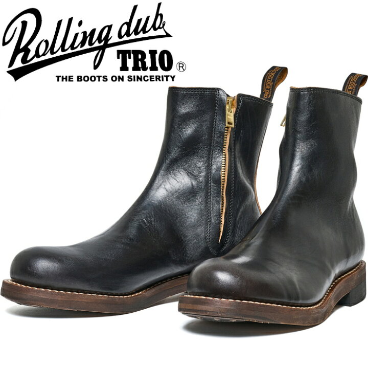 楽天市場】ROLLING DUB TRIO CASPER HORSEHIDE BLACK ローリングダブ 
