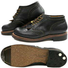 ローリングダブトリオROLLINGDUBTRIOCOUPENBROUGEコッペンブローグオイルブラックウィングチップレースアップブーツメンズブーツmen'sboots送料無料