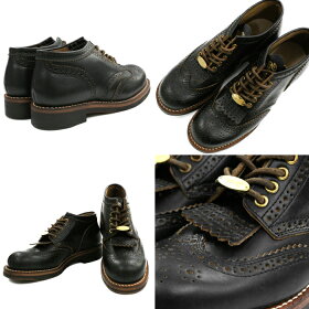 ローリングダブトリオROLLINGDUBTRIOCOUPENBROUGEコッペンブローグオイルブラックウィングチップレースアップブーツメンズブーツmen'sboots送料無料