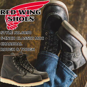 ���b�h�E�B���O �A�C���b�V���Z�b�^�[ RED WING 8890 Charcoal Rough & Tough 6 CLASSIC MOC �`���R�[�� ���t&�^�t �N���V�b�N ���b�N �u�[�c �����Y �{�v ���[�N�u�[�c ���[�X�A�b�v�u�[�c �����Y�u�[�c �A