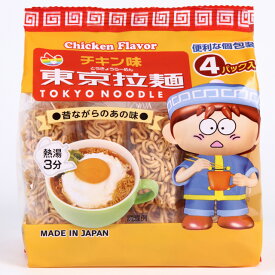 【東京拉麺】ミニラーメン チキン味 4食×12袋（計48食）インスタント 即席麺 まとめ買い