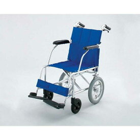 軽量コンパクト車椅子 介助式 座幅38cm PK-6 ブルー NAH-209 日進医療器