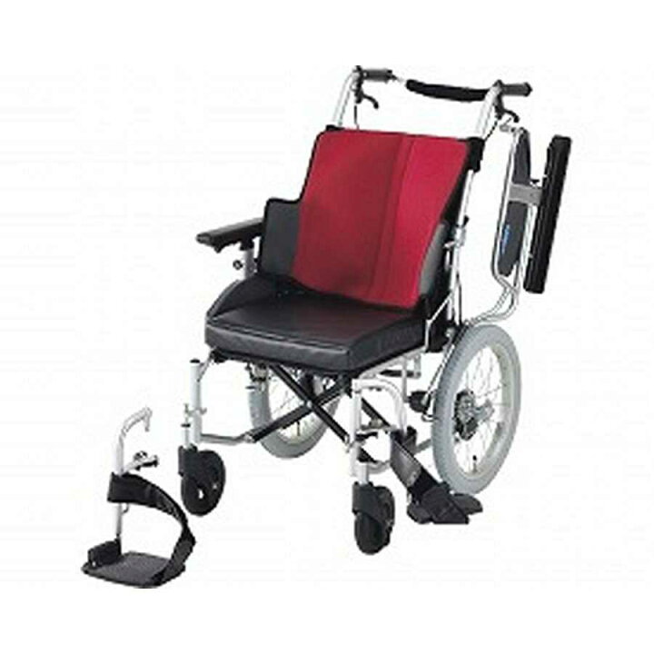 楽天市場】車椅子 介助式 座王 NAH-521W 座幅44cm ワインレッド 日進  