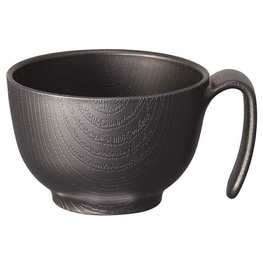 木目 持ちやすい茶碗ハンドル付 NBLS1H 【SALE／59%OFF】 ブラック スケーター 激安単価で
