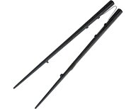 楽々箸 ピンセットタイプ 樹脂製 19.5cm 22.5cm 高齢 介護 骨折 食洗機可 青芳 メール便