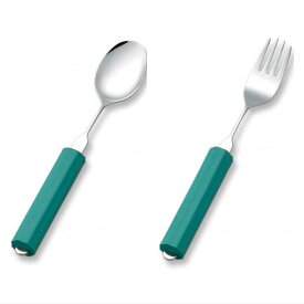 オールステンレスハンドル 小 1本 B平形スポンジ付 スプーン 2N-4 フォーク 2N-5 角度調整 食洗機可 斉藤工業 メール便