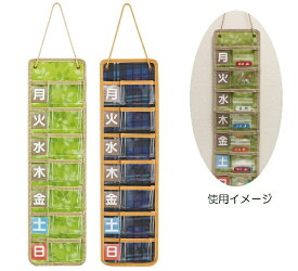 メール便出荷 スリム お薬ポケット 1週間 JDP2 リーフ トラディショナルチェック スケーター