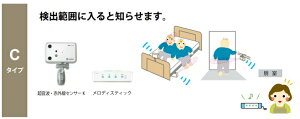 介護 徘徊 防止 センサー式 範囲に入ると感知 家族コール4C・メロディ HK-4C テクノスジャパン センサー