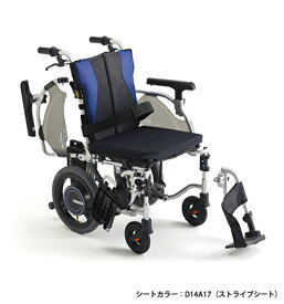 介護 電動車いす 電動アシスト 車椅子 車いす ミライト・ウイング グリッププッシュ式 CRT-ES-4　JHA0022 ミキ 肘跳ね上げ　フットレスト着脱 多機能車椅子 多機能車いす